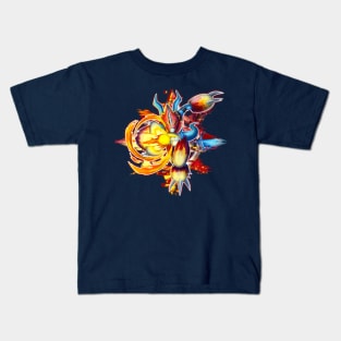 flamedramon fanart Kids T-Shirt